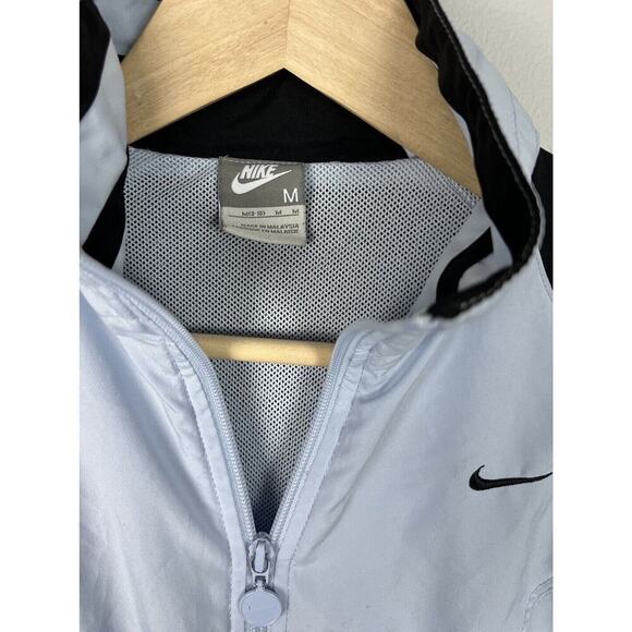 Vintage Nike Track Jacket Sportswear Logo Full Zip Pastel Blue Size Medium Wm’s - Picture 3 of 5